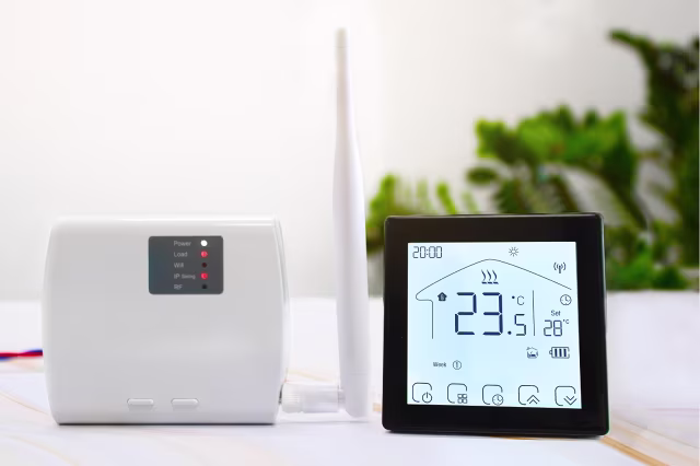 Smartlife Domotica Wifi Draadloze Thermostaat met Touchscreen voor C.V. Installatie (wit)