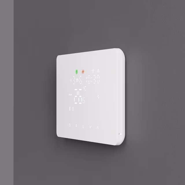 Smartlife Domotica Smart Zigbee Opbouw Thermostaat | Touchscreen | Voor C.V.-Installatie | Programmeerbaar | Tuya App | Google Home & Alexa | Zwart