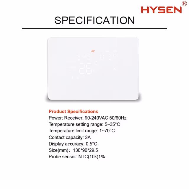 Smartlife Domotica Smart Zigbee Opbouw Thermostaat | Touchscreen | Voor C.V.-Installatie | Programmeerbaar | Tuya App | Google Home & Alexa | Zwart