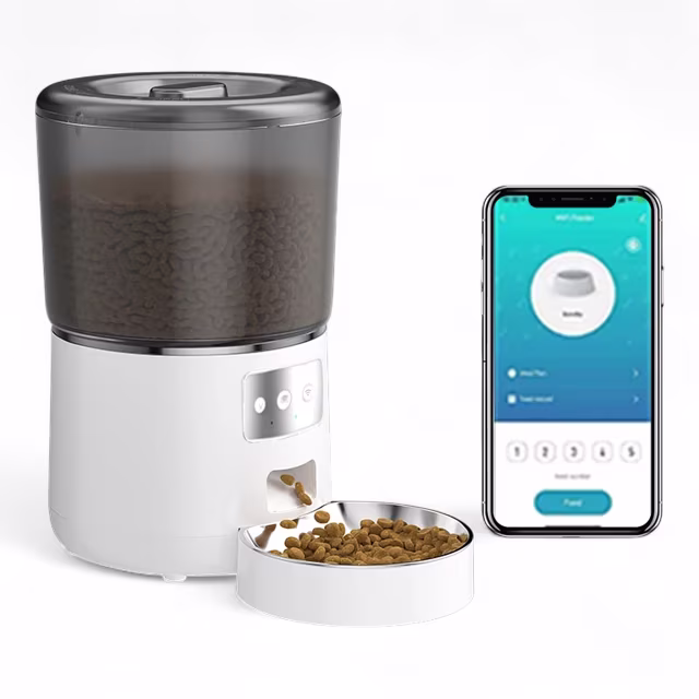 Smartlife Domotica Wifi Slimme voerautomaat voor huisdieren 4 liter