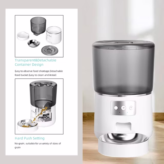 Smartlife Domotica Wifi Slimme voerautomaat voor huisdieren 4 liter