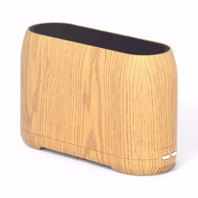 Smartlife Domotica Luchtbevochtiger en Aromatherapie + Speakerfunctie 400ml Houtlook Licht