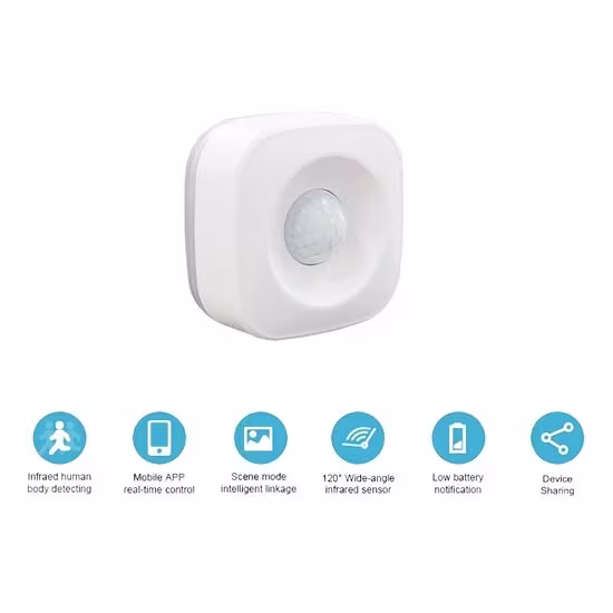 Smartlife Domotica Slimme Wifi bewegingssensor 5 Meter