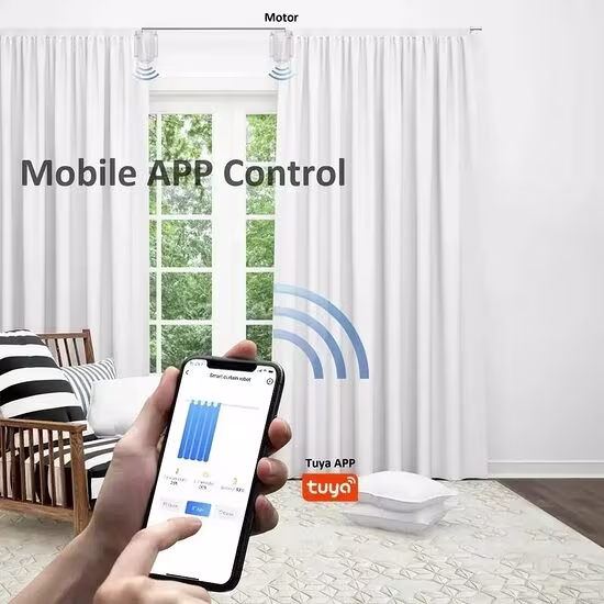 Smartlife Domotica Slimme gordijn motor voor U-Rail - I-Rail (complete set voor 2 gordijnen L+R) Smartlife Domotica Slimme gordijn motor voor U-Rail - I-Rail (complete set voor 2 gordijnen L+R)