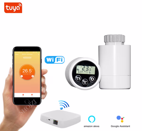 Smartlife Domotica Slimme WiFi Radiatorknop | Zigbee Gateway noodzakelijk | Compatibel met Google Home & Alexa | App & spraakbediening | Energiebesparend Smartlife Domotica Slimme WiFi Radiatorknop | Zigbee Gateway noodzakelijk | Compatibel met Google Home & Alexa | App & spraakbediening | Energiebesparend