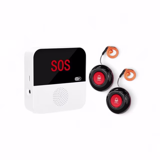 Smartlife Domotica SOS Knoppen (2x) voor Ouderen (Inclusief Extern Display)