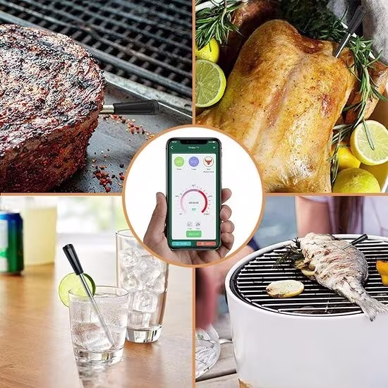 Smartlife Domotica Draadloze BBQ / Grill Thermometer 50 meter