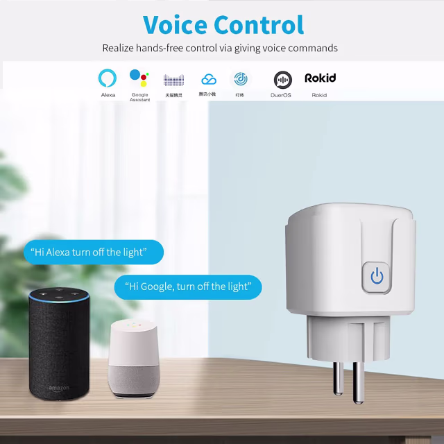 Smartlife Domotica 3-PACK | Slimme Stekkers 16A | WiFi & Bluetooth | Energiemeter | Werkt met app