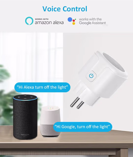 Smartlife Domotica 3-PACK | Slimme Stekkers 16A | WiFi & Bluetooth | Energiemeter | Werkt met app