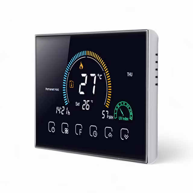 Smartlife Domotica Wifi Inbouw Thermostaat met Touchscreen voor Electrische verwarming (zwart) Smartlife Domotica Wifi Inbouw Thermostaat met Touchscreen voor Electrische verwarming (zwart)