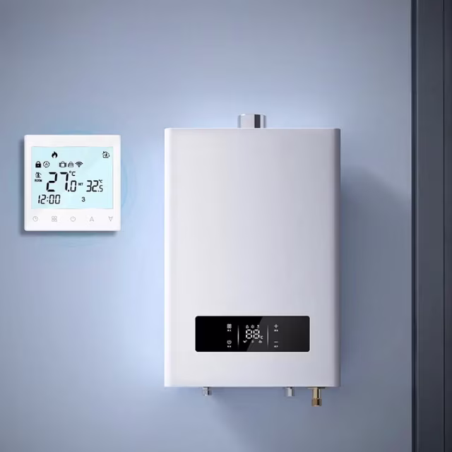 Smartlife Domotica Wifi Inbouw Thermostaat (chrono) met Touchscreen voor C.V. Installatie (wit) Smartlife Domotica Wifi Inbouw Thermostaat (chrono) met Touchscreen voor C.V. Installatie (wit)