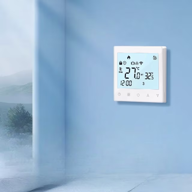 Smartlife Domotica Wifi Inbouw Thermostaat (chrono) met Touchscreen voor C.V. Installatie (wit) Smartlife Domotica Wifi Inbouw Thermostaat (chrono) met Touchscreen voor C.V. Installatie (wit)