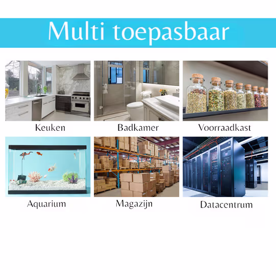 Smartlife Domotica Tuya Zigbee Waterlekkage Detector | Compact & waterdicht | Appmeldingen | Lange batterijduur | Smart Home integratie