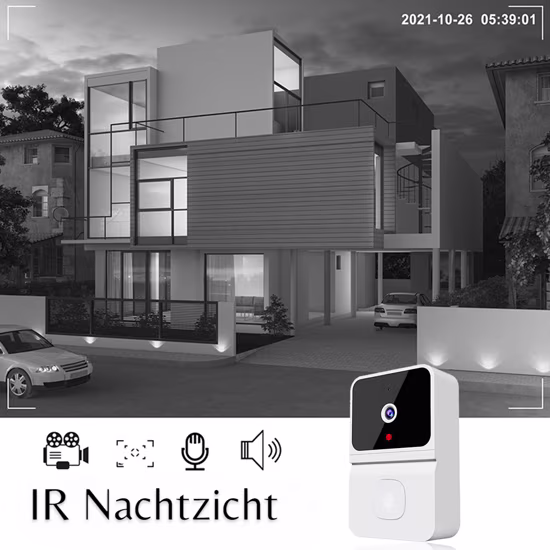 Smartlife Domotica Wifi Deurbel Camera Fisheye 1280P (wit) Smartlife Domotica Wifi Deurbel Camera Fisheye 1280P (wit)