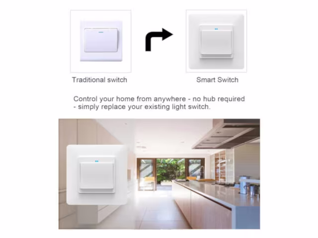 Smartlife Domotica Slimme inbouw schakelaar (2-knops) Smartlife Domotica Slimme inbouw schakelaar (2-knops)