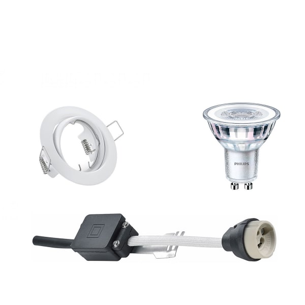 HLW LED 6W LED Spot Set - Kantelbare Ronde Inbouwspot Mat Wit met GU10 Fitting