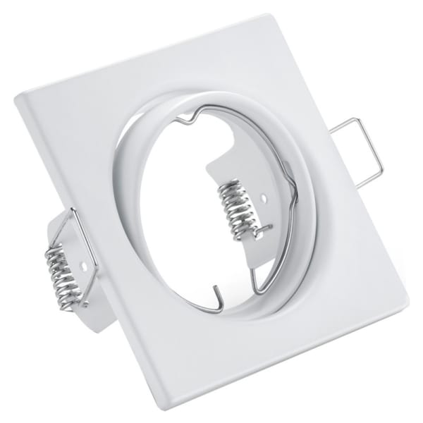 HLW LED LED Spot Set 6W - Kantelbare Inbouwspot Vierkant Mat Wit - Helder 6400K