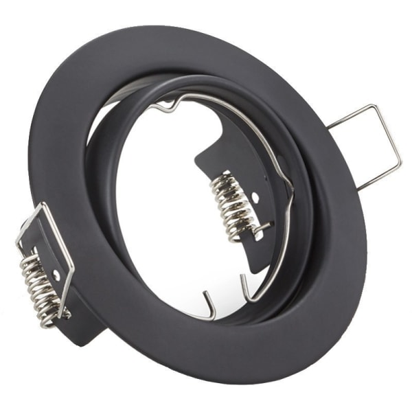 HLW LED Dimbare 4W LED Inbouwspot - Kantelbare Ronde Spot Mat Zwart GU10