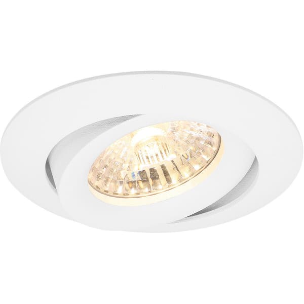 HLW LED LED Spot Set 6W - Kantelbare Ronde Inbouwspot Mat Wit Warm Wit 3000K GU10