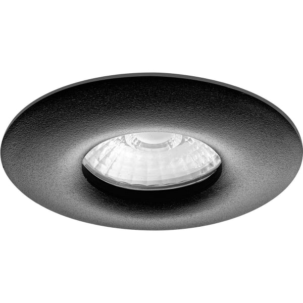 HLW LED LED Spot Set 6W - Ronde Inbouwspot IP65 Mat Zwart - Natuurlijk Wit 4200K