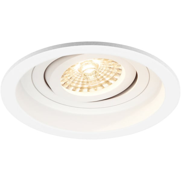 HLW LED LED Spot Set 4W - Kantelbare Ronde Inbouwspot Mat Wit, Warm Wit 3000K, GU10 Fitting