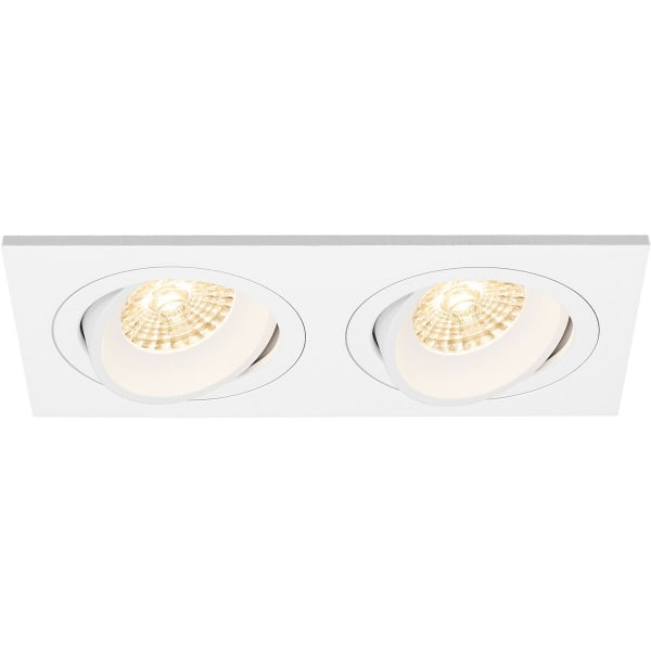 HLW LED LED Spot Set 6W - Kantelbare Inbouwspot Mat Wit Warm Wit 3000K GU10