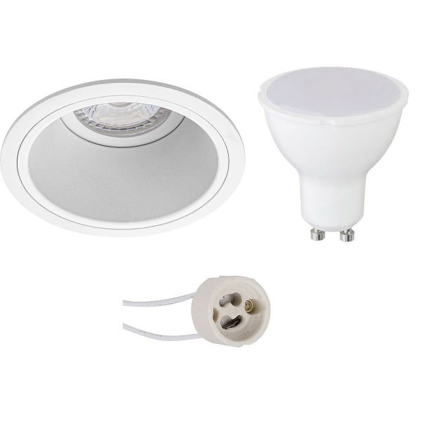 HLW LED Pragmi Minko Pro 6W LED Spot Set - Ronde Inbouwspot, Witte Spot, Natuurlijk Wit 4200K