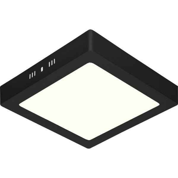HLW LED LED Downlight - 18W - Natuurlijk Wit 4200K - Mat Zwart - Opbouw - Vierkant - Aluminium - 225mm