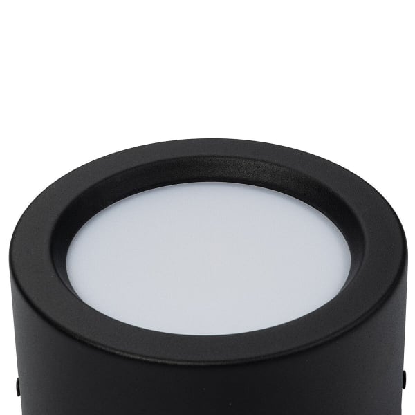 HLW LED LED Downlight - Opbouw Rond Hoog 10W - Natuurlijk Wit 4200K - Mat Zwart Aluminium - Ø140mm