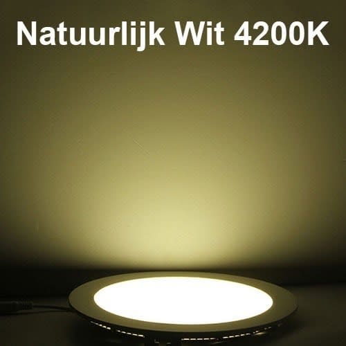 HLW LED LED Downlight - Opbouw Rond Hoog 15W - Natuurlijk Wit 4200K - Mat Zwart Aluminium - Ø180mm
