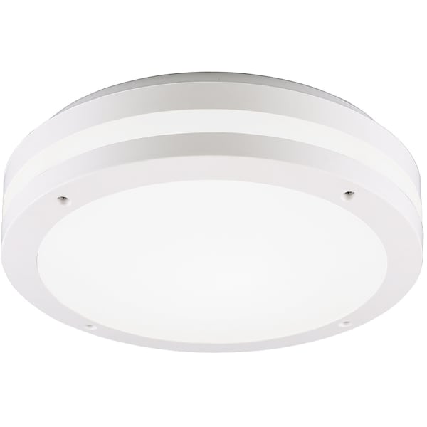 HLW LED LED Plafondlamp - Badkamerlamp - Trion Keraly - Opbouw Rond - Waterdicht - 12W - Warm Wit 3000K - Mat Wit - Kunststof