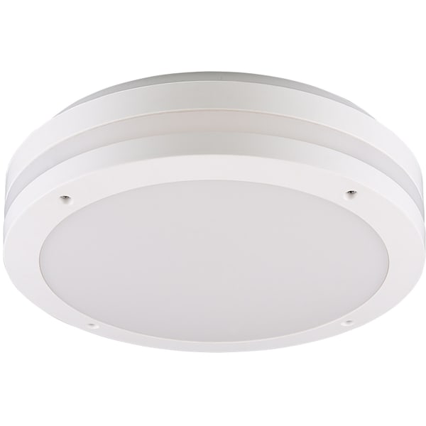 HLW LED LED Plafondlamp - Badkamerlamp - Trion Keraly - Opbouw Rond - Waterdicht - 12W - Warm Wit 3000K - Mat Wit - Kunststof