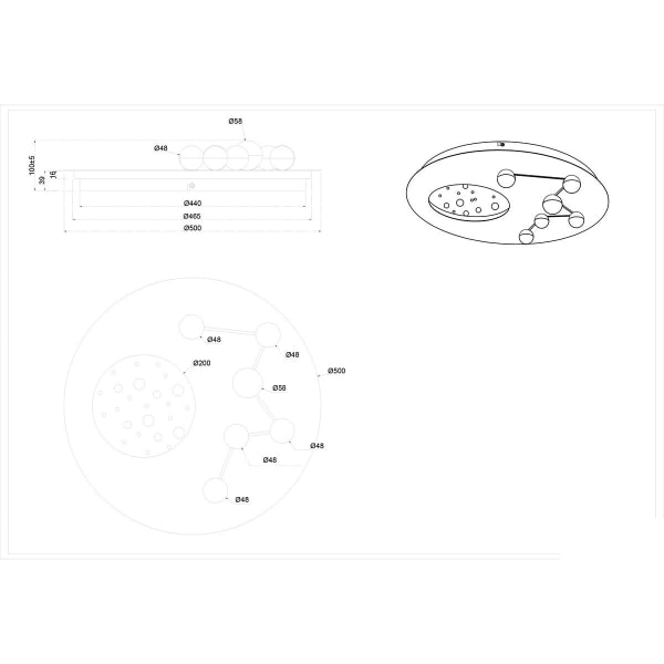 HLW LED LED Plafondlamp - Plafondverlichting - Trion Zion - 42W - Aanpasbare Kleur - Dimbaar - Rond - Geborsteld aluminium - Metaal