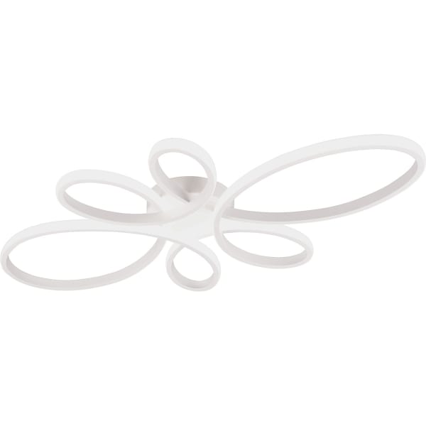 HLW LED LED Plafondlamp - Plafondverlichting - Trion Crowl - 32W - Natuurlijk Wit 4000K - Dimbaar - Mat Wit - Metaal