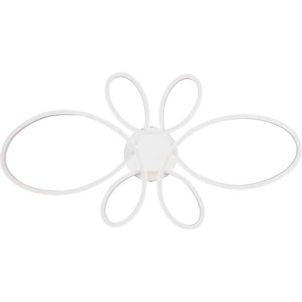 HLW LED LED Plafondlamp - Plafondverlichting - Trion Crowl - 32W - Natuurlijk Wit 4000K - Dimbaar - Mat Wit - Metaal