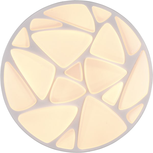 HLW LED LED Plafondlamp - Plafondverlichting - Trion Stroma - 16W - Dimbaar - Aanpasbare Lichtkleur - Afstandsbediening - Rond - Mat Wit - Kunststof