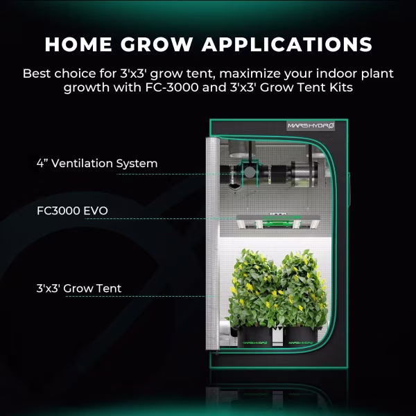 Mars Hydro Mars Hydro FC-3000 EVO LED Kweeklamp Mars Hydro Mars Hydro FC-3000 EVO LED Kweeklamp