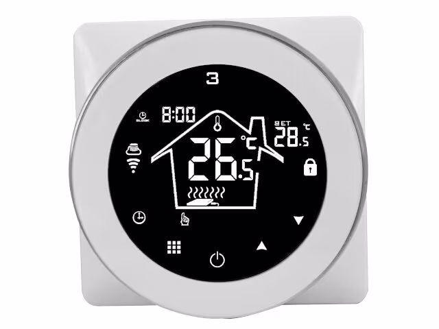 Smartlife Domotica Round thermostat (white) | Central heating system Smartlife Domotica Round thermostat (white) | Central heating system