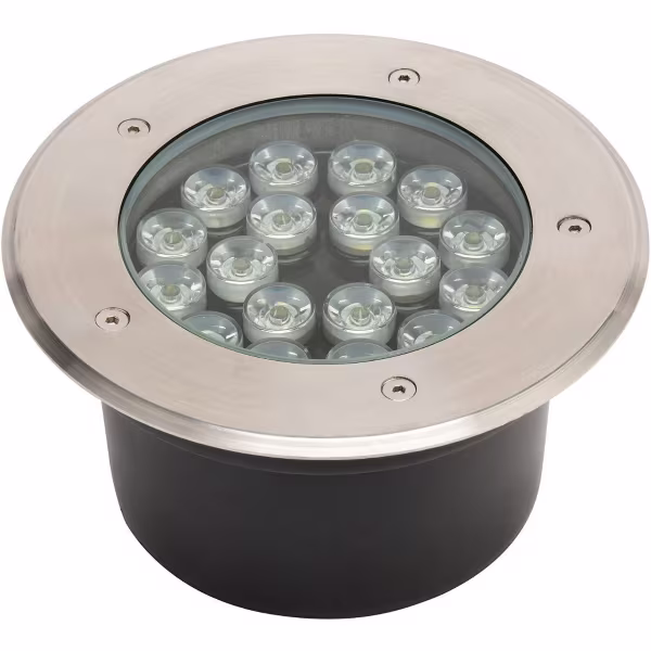HLW LED LED Grondspot - Inbouw Rond - 18W - IP67 - 4000K Natuurlijk Wit - Mat Chroom - RVS HLW LED LED Grondspot - Inbouw Rond - 18W - IP67 - 4000K Natuurlijk Wit - Mat Chroom - RVS