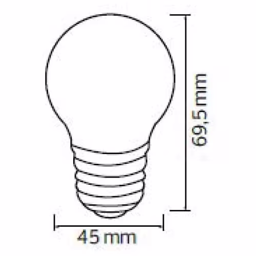 HLW LED 10x LED Lamp E27 Kozolux Romba Geel 1W HLW LED 10x LED Lamp E27 Kozolux Romba Geel 1W