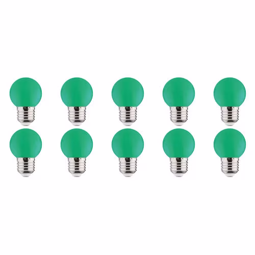 HLW LED 10x LED E27 Kozolux Romba Groen 1W HLW LED 10x LED E27 Kozolux Romba Groen 1W