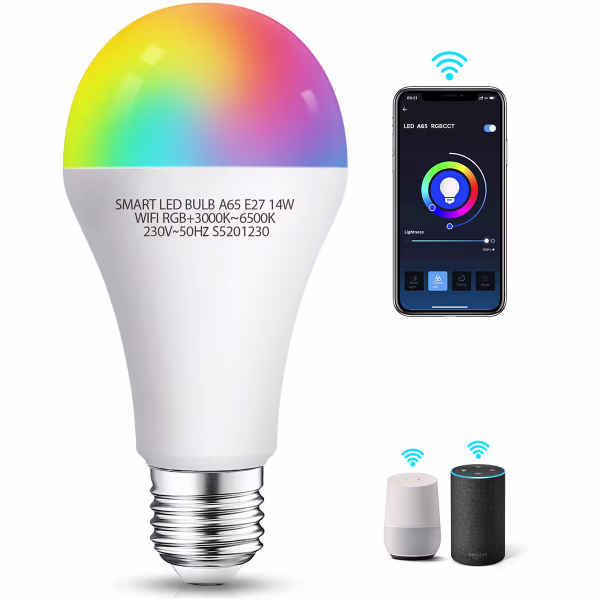 HLW LED LED Lamp Smart LED Aigi Rixona Bulb ST64 6W RGB Wifi Transparant HLW LED LED Lamp Smart LED Aigi Rixona Bulb ST64 6W RGB Wifi Transparant