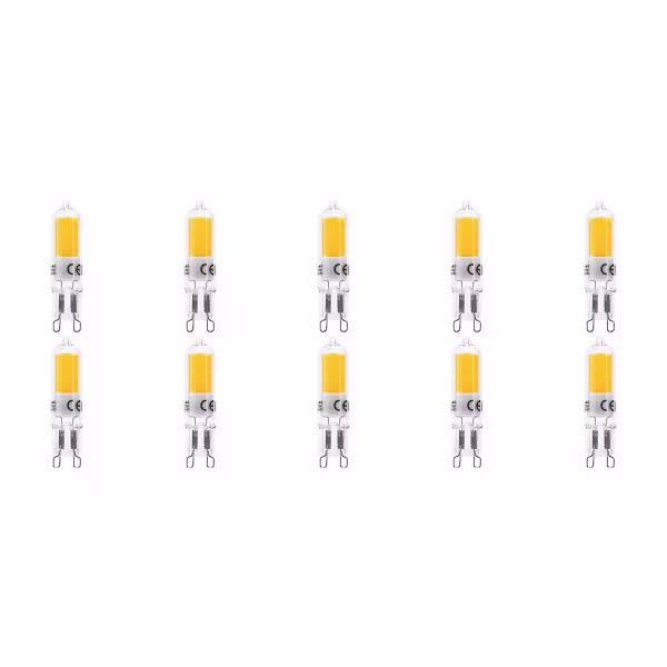 Velvalux LED Bulb 10 Pack - G9 Fitting, Dimmable, Warm White 3000K Velvalux LED Bulb 10 Pack - G9 Fitting, Dimmable, Warm White 3000K