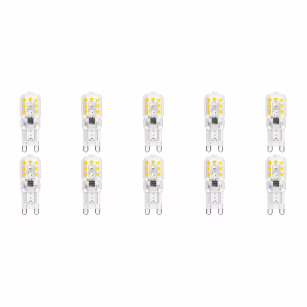 Velvalux Velvalux LED Lamp 10 Pack - G9 - Dimbaar - Warm Wit 3000K - Vervangt 32W Velvalux Velvalux LED Lamp 10 Pack - G9 - Dimbaar - Warm Wit 3000K - Vervangt 32W