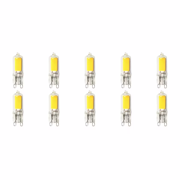 HLW LED LED Bulb 10 Pack - Aigi - G9 Fitting - 2W - Bright/Cool White 6500K | Replaces 20W HLW LED LED Bulb 10 Pack - Aigi - G9 Fitting - 2W - Bright/Cool White 6500K | Replaces 20W