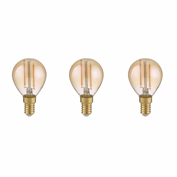 HLW LED Verhoog je sfeer met de LED Lamp Set E14 Filament Amber - 2W Warm Wit