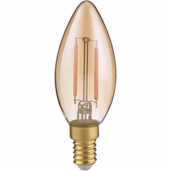 HLW LED Stylish LED Lamp E14 Filament - Amber Warm White Light - 2W HLW LED Stylish LED Lamp E14 Filament - Amber Warm White Light - 2W