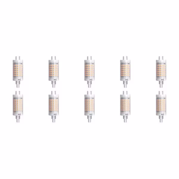 HLW LED Aigi LED Bulb 10 Pack - R7S Fitting - 7W Bright/Cool White 6500K HLW LED Aigi LED Bulb 10 Pack - R7S Fitting - 7W Bright/Cool White 6500K