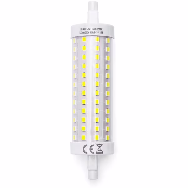 HLW LED Aigi Trunka R7S LED Lamp 16W - Bright/Cool White 6500K - Glass HLW LED Aigi Trunka R7S LED Lamp 16W - Bright/Cool White 6500K - Glass