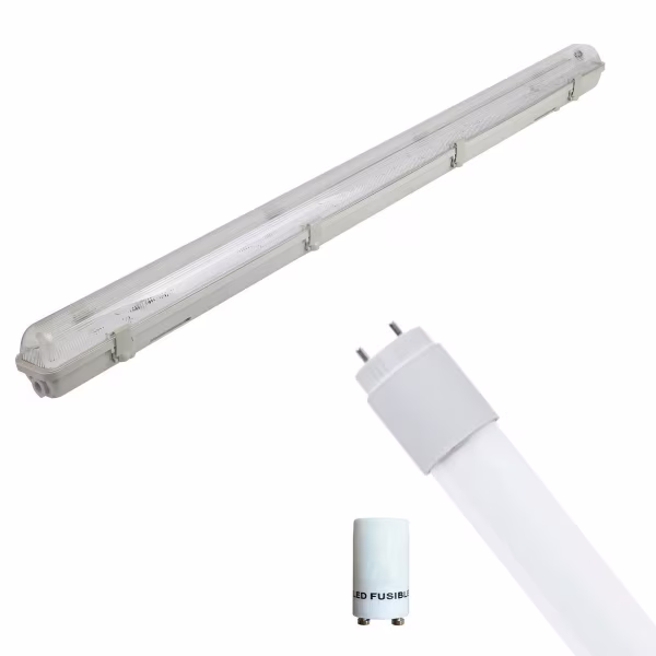 HLW LED LED TL Armatuur met T8 Buis - 150cm - Waterdicht HLW LED LED TL Armatuur met T8 Buis - 150cm - Waterdicht
